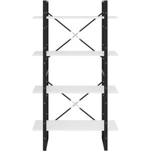 vidaXL 806457 White 4-Tier Bookcase - Bookcase vidaXL 806457 White 4-Tier Bookcase - Bookcase