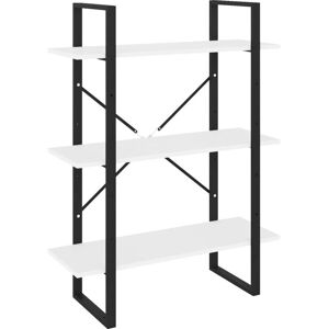 vidaXL Book Cabinet White Engineered Wood Organiser Bookcase Standing Shelf - Book Cabinet vidaXL Book Cabinet White Engineered Wood Organiser Bookcase Standing Shelf - Book Cabinet