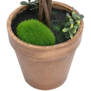 vidaXL Artificial boxwood plant - Green - 56 cm - Set of 2 vidaXL Artificial boxwood plant - Green - 56 cm - Set of 2