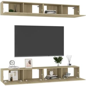 vidaXL 3078956 Sonoma Oak Wall-mounted TV Cabinet - TV cabinet vidaXL 3078956 Sonoma Oak Wall-mounted TV Cabinet - TV cabinet