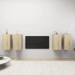 vidaXL Sonoma Oak Wall-mounted TV Cabinet - Entertainment Center vidaXL Sonoma Oak Wall-mounted TV Cabinet - Entertainment Center
