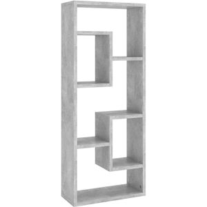 vidaXL Concrete Grey Wall Shelf - 36x16x90 cm Modern Display Shelf vidaXL Concrete Grey Wall Shelf - 36x16x90 cm Modern Display Shelf