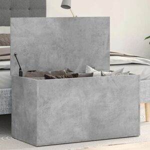 vidaXL Grey Storage Chest Engineered Wood Trunk - Storage Chest vidaXL Grey Storage Chest Engineered Wood Trunk - Storage Chest