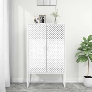 vidaXL Standregal Weiß 80x35x135 cm Stahl - Highboard vidaXL Standregal Weiß 80x35x135 cm Stahl - Highboard