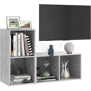 vidaXL TV Cabinet 2x Concrete Grey - TV cabinet vidaXL TV Cabinet 2x Concrete Grey - TV cabinet