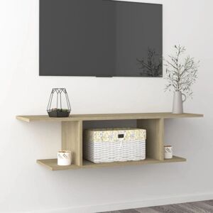 vidaXL Sonoma Oak Wall Mounted TV Cabinet - Wall Mounted TV Cabinet vidaXL Sonoma Oak Wall Mounted TV Cabinet - Wall Mounted TV Cabinet
