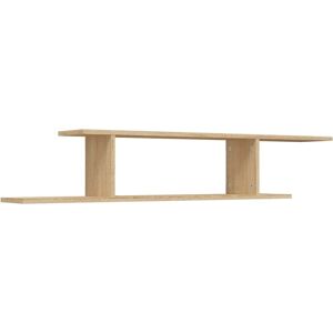 vidaXL Sonoma Oak Wall-Mounted TV Shelf - Space-Saving Modern Design vidaXL Sonoma Oak Wall-Mounted TV Shelf - Space-Saving Modern Design