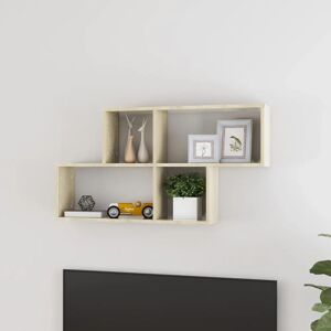 vidaXL Wall Shelf Sonoma Oak - 100x18x53 cm - Wall Shelf vidaXL Wall Shelf Sonoma Oak - 100x18x53 cm - Wall Shelf