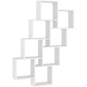 vidaXL Wall Cube Shelf White Engineered Wood - Wall Cube Shelf vidaXL Wall Cube Shelf White Engineered Wood - Wall Cube Shelf
