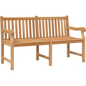 vidaXL Solid Teak Wood Garden Bench 150 cm Outdoor Terrace Patio Seating Chair - Garden Bench vidaXL Solid Teak Wood Garden Bench 150 cm Outdoor Terrace Patio Seating Chair - Garden Bench