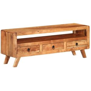 vidaXL Brown Solid Wood Acacia TV Cabinet - TV cabinet vidaXL Brown Solid Wood Acacia TV Cabinet - TV cabinet