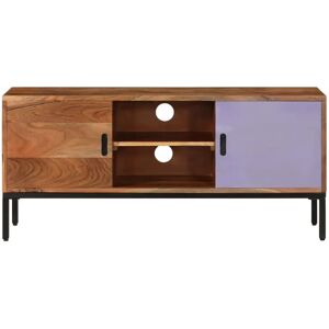 vidaXL Solid Wood Acacia TV Cabinet Honey Brown and Grey - TV cabinet vidaXL Solid Wood Acacia TV Cabinet Honey Brown and Grey - TV cabinet