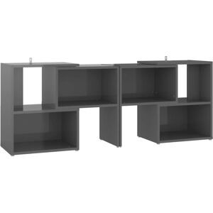 vidaXL 808358 Hochglänzendes graues TV-Schrank - TV-Möbel vidaXL 808358 Hochglänzendes graues TV-Schrank - TV-Möbel