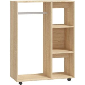 vidaXL Sonoma Oak Wardrobe - Durable Engineered Wood Storage Cabinet vidaXL Sonoma Oak Wardrobe - Durable Engineered Wood Storage Cabinet