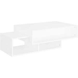 vidaXL White Wooden Coffee Table - Storage & Durable Design vidaXL White Wooden Coffee Table - Storage & Durable Design