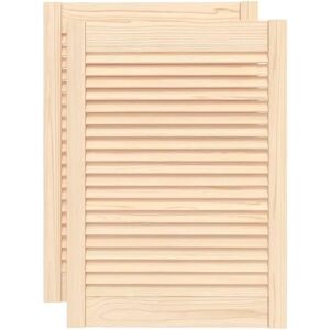 Portes d'armoire en bois à persiennes - Portes intérieures Portes d'armoire en bois à persiennes - Portes intérieures