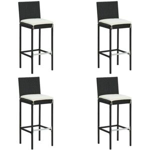 vidaXL 316670 Outdoor Stuhl - Gepolsterter Sitz - Polyester, Polyrattan, Stahl vidaXL 316670 Outdoor Stuhl - Gepolsterter Sitz - Polyester, Polyrattan, Stahl