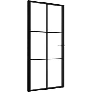 vidaXL Interior Door Black - 102.5x201.5 cm - Modern Tempered Glass Door vidaXL Interior Door Black - 102.5x201.5 cm - Modern Tempered Glass Door