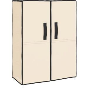 vidaXL Shoe Cabinet Cream 60x28x90 cm Fabric Storage Rack vidaXL Shoe Cabinet Cream 60x28x90 cm Fabric Storage Rack