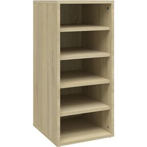 vidaXL Sonoma Oak Shoe Cabinet - Storage Organizer Rack Shelf vidaXL Sonoma Oak Shoe Cabinet - Storage Organizer Rack Shelf