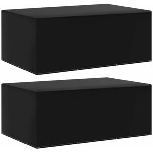 vidaXL Garden Furniture Covers 2 pcs - Black - Outdoor Protection vidaXL Garden Furniture Covers 2 pcs - Black - Outdoor Protection