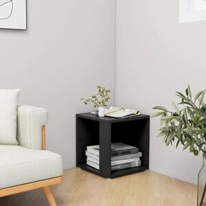 VidaXL Black Engineered Wood Corner Side Table - Side Table VidaXL Black Engineered Wood Corner Side Table - Side Table