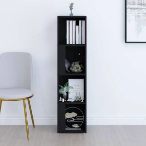 vidaXL Black Corner Cabinet 33x33x132 cm Storage Shelf vidaXL Black Corner Cabinet 33x33x132 cm Storage Shelf