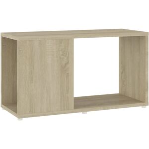 vidaXL Sonoma Oak TV Cabinet - Engineered Wood Storage - 60x24x32cm - Classic Design vidaXL Sonoma Oak TV Cabinet - Engineered Wood Storage - 60x24x32cm - Classic Design