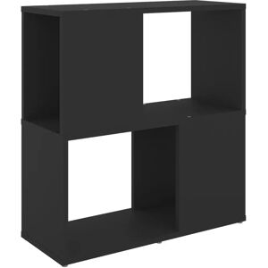 vidaXL Zwart Engineered Houten Boekenkast - Woonkameropslag vidaXL Zwart Engineered Houten Boekenkast - Woonkameropslag