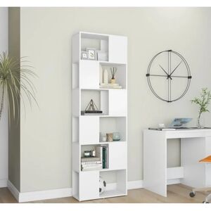 vidaXL Bookcase White 60x24x186 cm - Living Room Storage vidaXL Bookcase White 60x24x186 cm - Living Room Storage