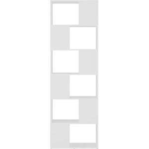 vidaXL Bookcase White 60x24x186 cm - Living Room Storage vidaXL Bookcase White 60x24x186 cm - Living Room Storage