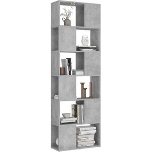 vidaXL Concrete Grey Book Cabinet Room Divider - Room Type vidaXL Concrete Grey Book Cabinet Room Divider - Room Type