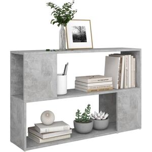 vidaXL Book Cabinet Concrete Grey - Book Cabinet with 2 Shelves vidaXL Book Cabinet Concrete Grey - Book Cabinet with 2 Shelves