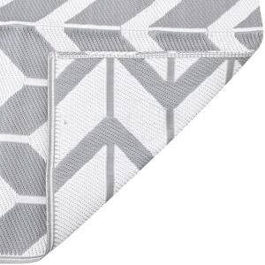 vidaXL Outdoor Rug Grey 120x180 cm - Outdoor Rug vidaXL Outdoor Rug Grey 120x180 cm - Outdoor Rug
