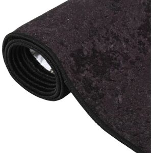 vidaXL Rug Washable Anthracite Anti-slip Living Room Floor Carpet - Rug vidaXL Rug Washable Anthracite Anti-slip Living Room Floor Carpet - Rug