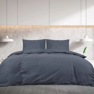 vidaXL Bedding Set Anthracite 220x240 cm Microfiber - Bedding Set vidaXL Bedding Set Anthracite 220x240 cm Microfiber - Bedding Set