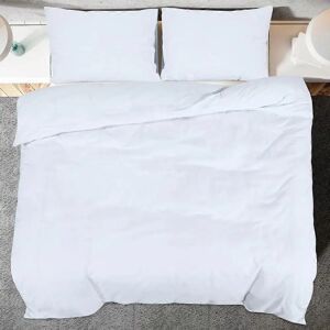 vidaXL Beddengoed Set Wit 135x200 cm Lichtgewicht Microfibre - Beddengoed vidaXL Beddengoed Set Wit 135x200 cm Lichtgewicht Microfibre - Beddengoed