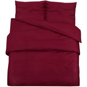 vidaXL Bedding Set Burgundy Red Microfiber - Bedding Set vidaXL Bedding Set Burgundy Red Microfiber - Bedding Set