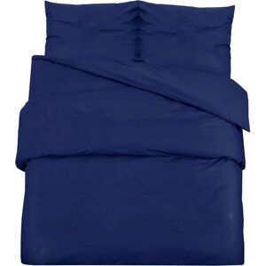 vidaXL Navy Blau Baumwoll Bettwäsche-Set vidaXL Navy Blau Baumwoll Bettwäsche-Set