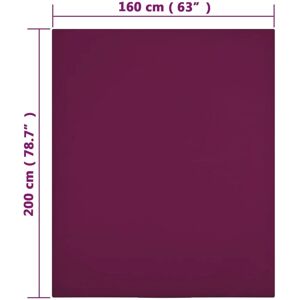 vidaXL Jersey Fitted Sheet 160x200 cm Puuvilla Vuodevaatteet - Fitted Sheet vidaXL Jersey Fitted Sheet 160x200 cm Puuvilla Vuodevaatteet - Fitted Sheet