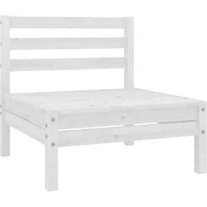 vidaXL Outdoor Furniture Set - Pinewood - 3 Piece White - Garden Lounge vidaXL Outdoor Furniture Set - Pinewood - 3 Piece White - Garden Lounge