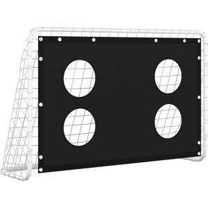 vidaXL Soccer Goal Steel 184x61x122cm - Training Net & Aiming Wall vidaXL Soccer Goal Steel 184x61x122cm - Training Net & Aiming Wall
