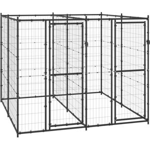 vidaXL Steel Outdoor Dog Kennel 4.84 m² - Durable Pet Enclosure vidaXL Steel Outdoor Dog Kennel 4.84 m² - Durable Pet Enclosure