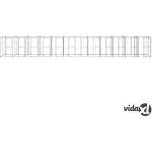 vidaXL Outdoor Dog Kennel Galvanised Steel 29.04 m² - Dog Kennel vidaXL Outdoor Dog Kennel Galvanised Steel 29.04 m² - Dog Kennel