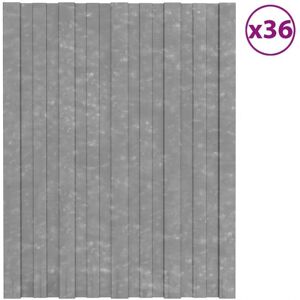 vidaXL Stahl-Dachpaneele 36 Stück Silber 60x45 cm - Dachpaneele vidaXL Stahl-Dachpaneele 36 Stück Silber 60x45 cm - Dachpaneele