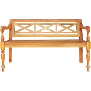 vidaXL Solid Mahogany Wood Batavia Bench Light Brown - Bench vidaXL Solid Mahogany Wood Batavia Bench Light Brown - Bench