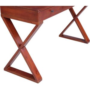vidaXL Tietokonepöytä ruskea 115x47x77 cm Massiivimahoni - Tietokonepöytä vidaXL Tietokonepöytä ruskea 115x47x77 cm Massiivimahoni - Tietokonepöytä