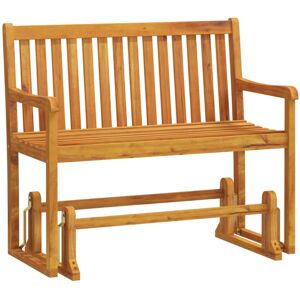 VidaXL Solid Acacia Wood Garden Swing Bench - Garden Swing Bench - 110 cm Outdoor Patio Glider VidaXL Solid Acacia Wood Garden Swing Bench - Garden Swing Bench - 110 cm Outdoor Patio Glider