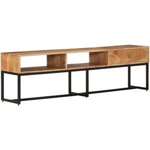vidaXL Acacia TV Cabinet - Vintage Style, 160x30x45cm vidaXL Acacia TV Cabinet - Vintage Style, 160x30x45cm