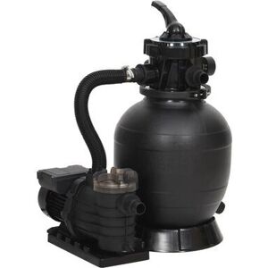 vidaXL Zandfilter voor Zwembaden - Zwart filter met 6-weg klep vidaXL Zandfilter voor Zwembaden - Zwart filter met 6-weg klep
